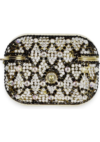 FLM Airpods Pro 2 (2.nesil) Klor Taşlı Kılıf - Desen 2