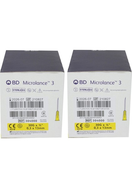 3 Mezoterapi Iğnesi 30 gr x 0,3 x 13 mm 200'LÜ modelleri