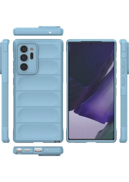 CPT16 Samsung Galaxy Note 20 Ultra Kılıf Optimum Silikon - Sky Blue modelleri