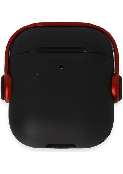 CPT83 Airpods 2 (2.nesil) Cool Kılıf - Siyah-Kırmızı