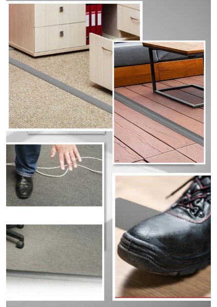 1m Kendinden Yapışkanlı 50X12MM Gri Balık Sırtı Kablo Kanalı fırsatları