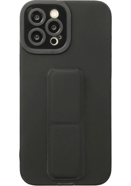 Iphone 12 Pro Kılıf Mega Standlı Silikon - Siyah Svlrs modelleri
