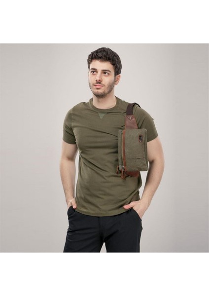 31510 Çift Kanvas Bel Çantası Yeşil fırsatları