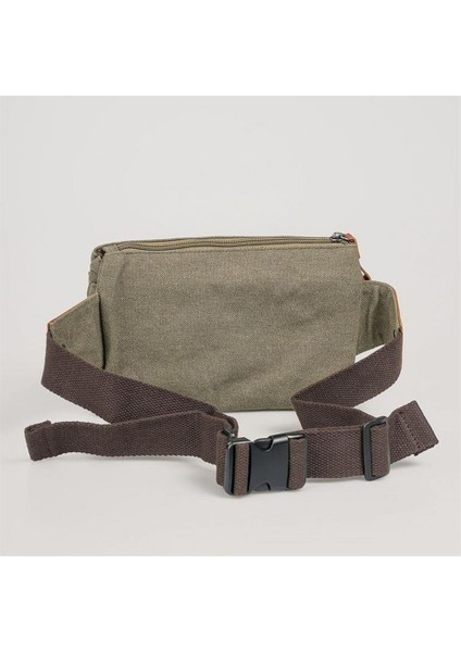 31510 Çift Kanvas Bel Çantası Yeşil indirimleri