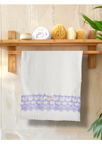 2li Tül Detaylı El Yüz Havlu modelleri