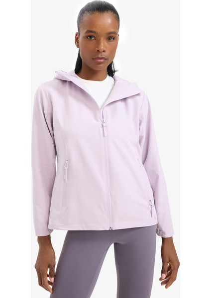 Fit Su İtici Regular Fit Kapüşonlu Fermuarlı Mevsimlik Baharlık Yağmurluk C4952AX25AU