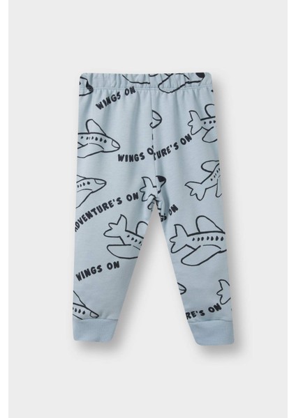 Erkek Bebek 2'li Takım Baskılı Sweatshirt Eşofman Altı F0219A525AU fiyatları