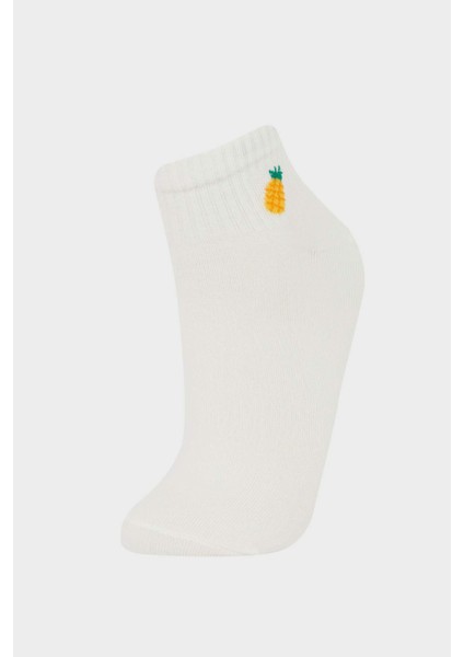 Kadın Rahat Lastikli 5'li Pamuklu Patik Çorap modelleri