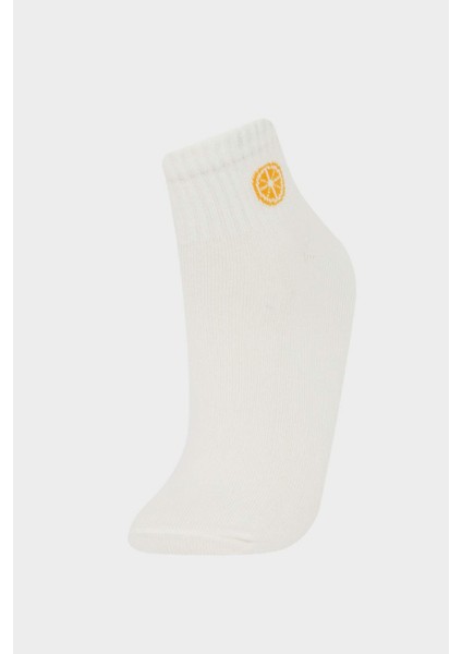 Kadın Rahat Lastikli 5'li Pamuklu Patik Çorap fırsatları