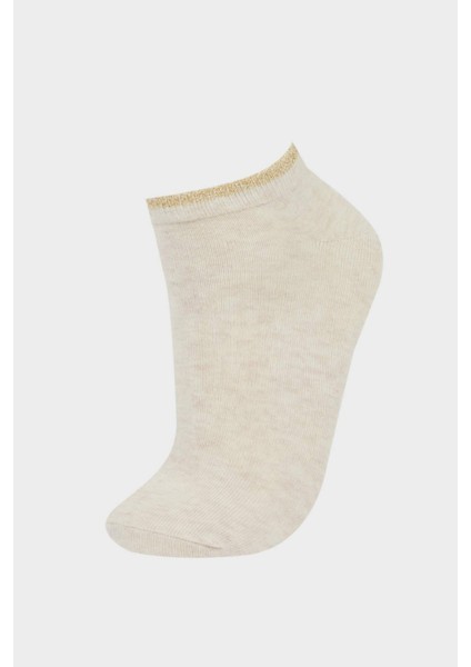 Kadın Parıltılı 5'li Pamuklu Patik Çorap modelleri