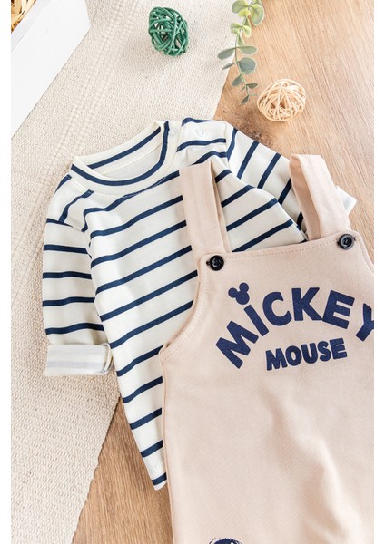 Figürlü 2'li Erkek Bebek Tulum Salopet Takım modelleri