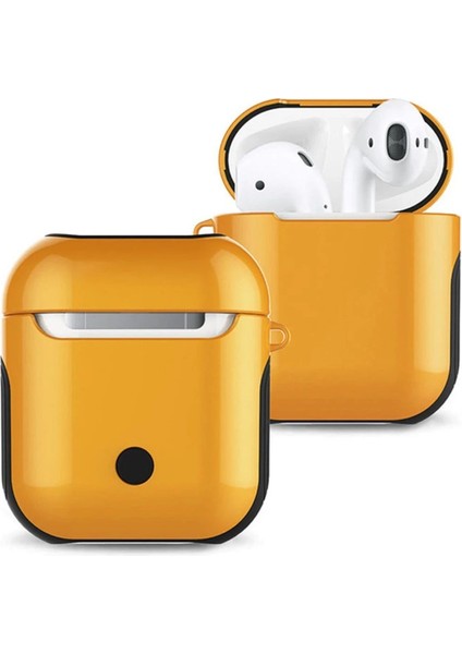 CPT16 Airpods 2 (2.nesil) 3in1 Kılıf - Sarı