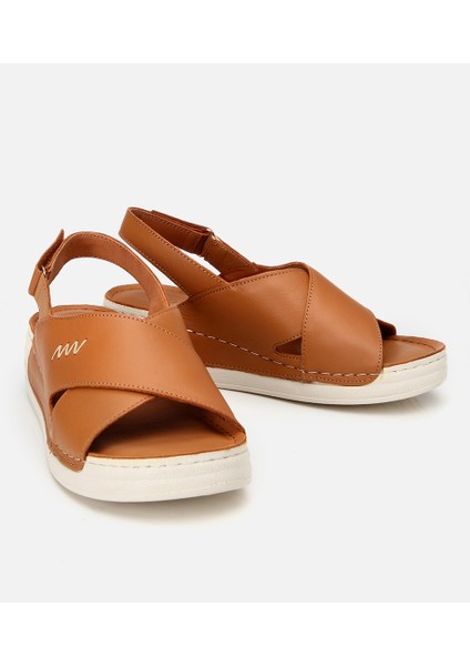 01SAH306840A370 KADIN Deri Taba Ayarlanabilir Comfort Sandalet fiyatları