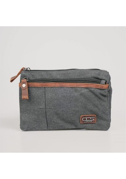 31510 Çift Kanvas Bel Çantası Siyah modelleri