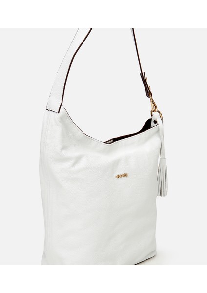 03CAH309160A900 KADIN Deri Beyaz Asimetrik Yumuşak Dokulu Omuz Çantası modelleri