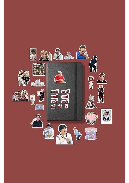 Stray Kids Kpop/bullet Journal Defter Çıkartma Ajanda Laptop Etiket