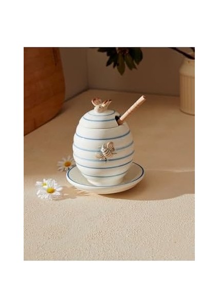 Coco Flore Bal Kavanozu, Mavi-Beyaz fiyatları
