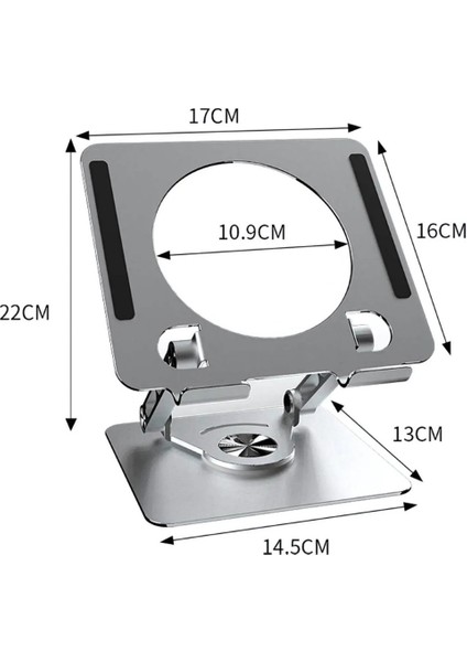360° Dönebilen Yükseklik Ayarlı Metal Notebook Laptop Standı modelleri