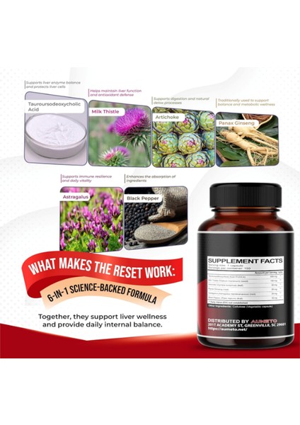 Tudca (Tauroursodeoxycholic Acid) With Milk Thistle, Artichoke, Panax Ginseng, Astragalus - Bile Flow Digestion 150 Capsul.abd Menşei.42 fırsatları