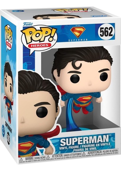 Pop! Dc: Superman 2025 Koleksiyonluk Vinil Figür, Resmi Film Ürünü
