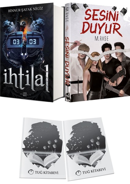 Sesini Duyur 1 Ciltli ve Ihtilal 2 Zede Ciltli Binnur Şafak Nigiz 2li Set + Hediyeli