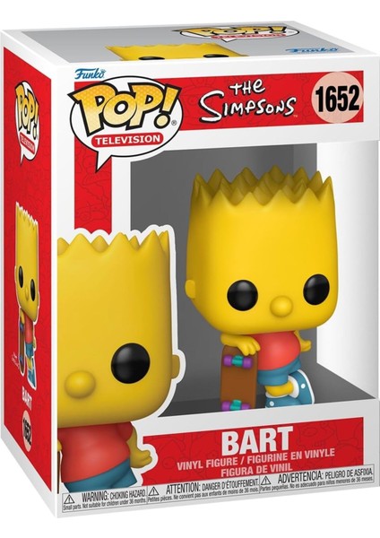 Pop! Simpsons Bart Simpson Vinil Figür 9,5 cm Koleksiyonluk Hediye