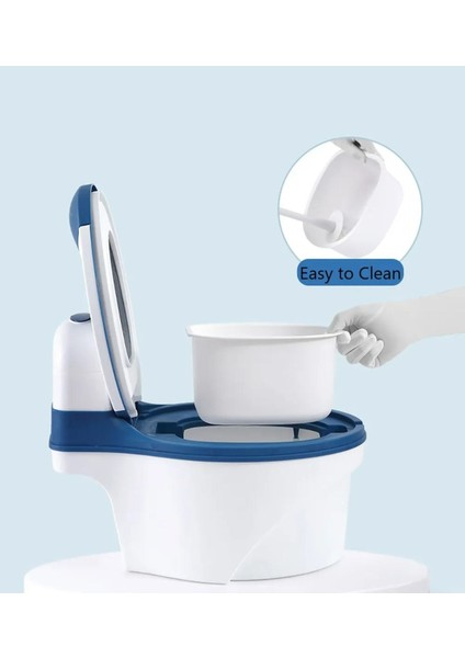 Mavi Tuvalet Eğitimi Koltuğu – Ergonomik, Kaymaz ve Mendil Dağıtıcılı modelleri