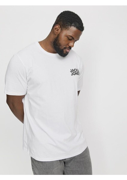 Jack Jones Corp Logo Plus Erkek Tişört 12158505 fırsatları