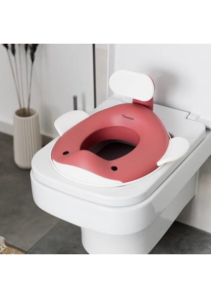Balina Tasarımlı Çocuk Klozet Adaptörü Kaymaz, Ergonomik, Zararsız Malzeme fiyatları