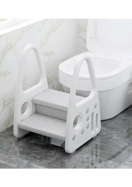 Gri 2-Basamaklı Tabure,ayarlanabilir Platformlu, Güvenli ve Dayanıklı fiyatları