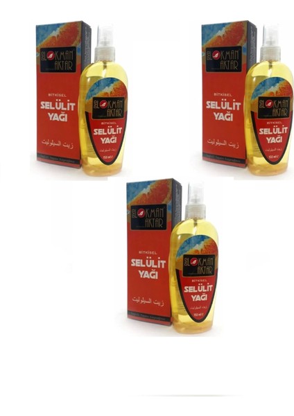 Selülit Yağı 150 ml 3 Adet, Lokman Aktar