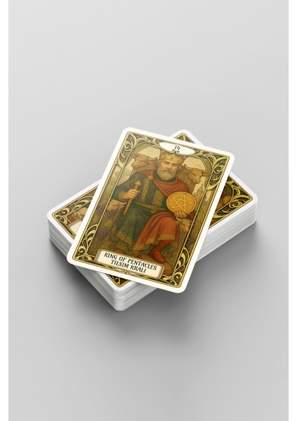 78 Kartlı Golden Art Nouveau Özel Tasarım 12X8 cm Klasik Tarot Destesi Tarot Kartları modelleri