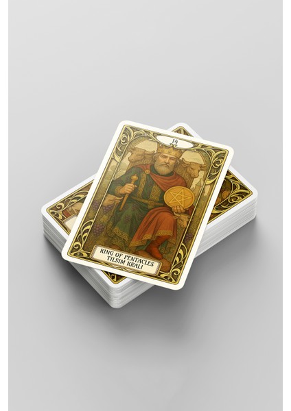 78 Kartlı Golden Art Nouveau Özel Tasarım 12X8 cm Klasik Tarot Destesi Tarot Kartları indirimleri