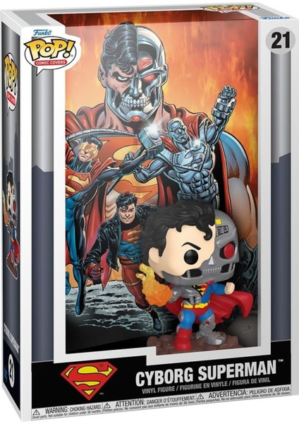 Pop! Dc Çizgi Roman Kapağı: Cyborg Superman, Koleksiyonluk Vinil Figür