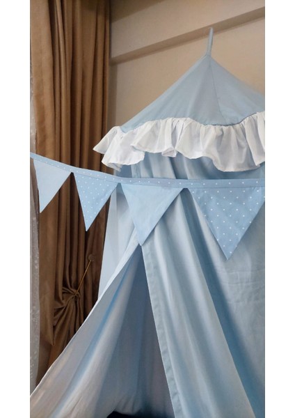 9 Parça Çocuk Bebek Odası Montessori Bayrak Flema 240CM