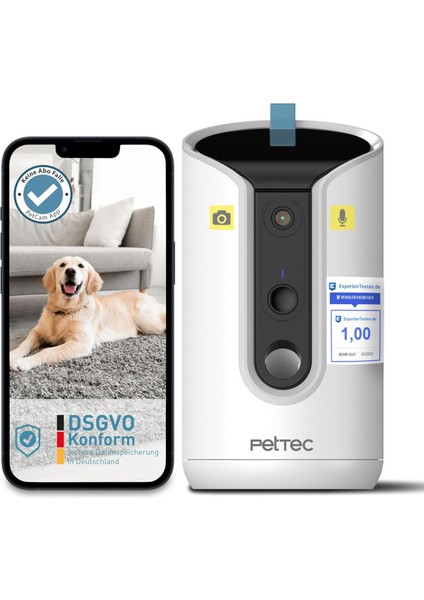 Yapay Zeka Destekli 360° Evcil Hayvan Kamerası ve Otomatik Mama Kabı, Uygulama Kontrol