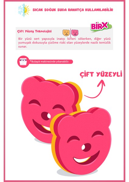 Çift Taraflı Güçlü Sünger – Ultra Emici & Çizmez modelleri