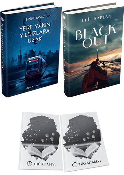 Blackout 2 Ciltli ve Yere Yakın Yıldızlara Uzak Ciltli Emine Tavuz 2li Set + Hediyeli