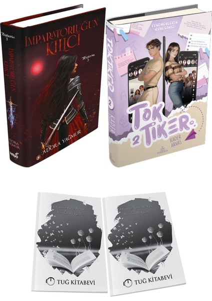 Toktiker 2 Ciltli ve Imparatorluğun Kılıcı Ciltli Adora Yağmur 2li Set + Hediyeli