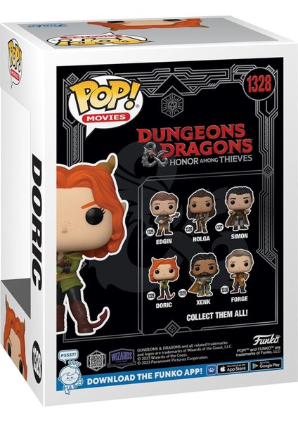 Pop! Filmler Zindanlar ve Ejderhalar Doric, Koleksiyonluk Vinil Figür, 9,5 cm