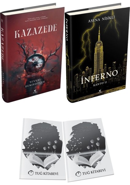 Inferno 2 Ciltli ve Kazazede 3 Ciltli Şevval Demirdöğer 2li Set + Hediyeli