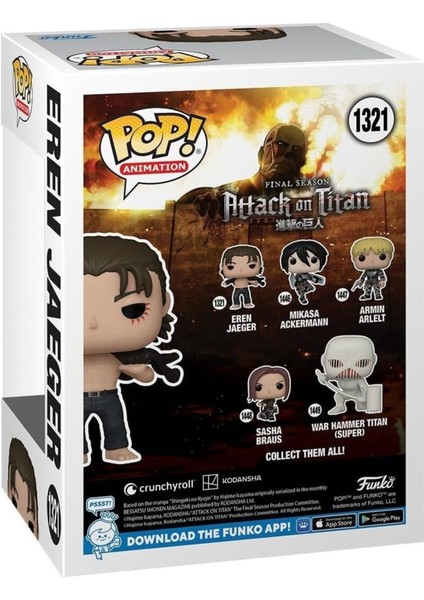 Pop Animation: Attack On Titan - Eren Jeager #1321 Figür modelleri