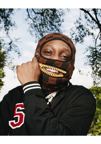 Big Bite Ski Mask, Örgülü Yapı, %100 Akrilik, Sınırlı Sayıda fırsatları