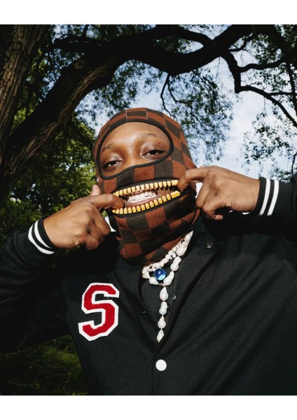 Big Bite Ski Mask, Örgülü Yapı, %100 Akrilik, Sınırlı Sayıda indirimleri