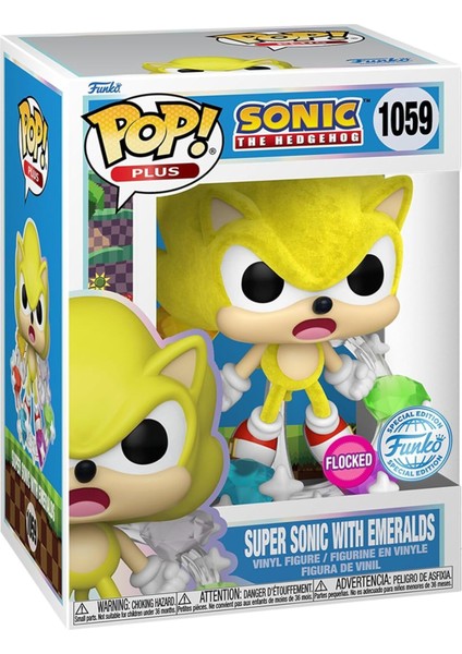 Pop! Plus: Sonic, Zümrütlü Süper Sonic Figür, Koleksiyonluk Vinil Oyuncak