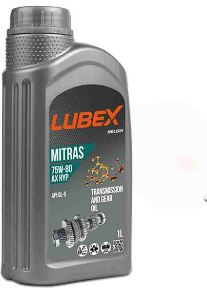 Mitrax Ax Hyp 75W 80 1LTX1AD Diferansiyel Şanzıman Dişli Kutusu Yağı
