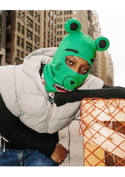 The Real Money Bear Ski Mask, Örgülü Yapı, %100 Akrilik, Sınırlı Sayıda Kayak Maskesi fiyatları