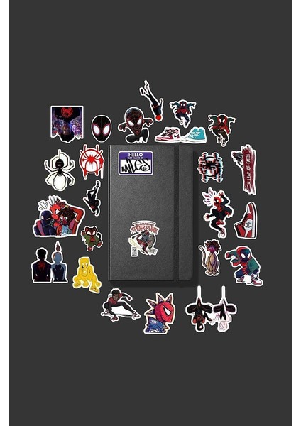 Miles Morales Örümcek Adam /bullet Journal Defter Çıkartma Ajanda Laptop Etiket