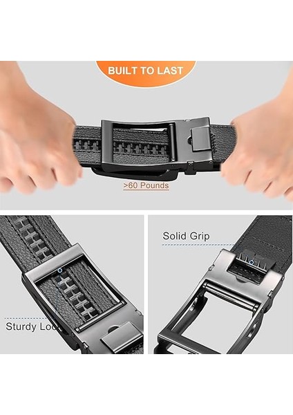 Yeni Erkek Otomatik Tokalı Raylı Deliksiz Kemer ( Yedek Toka Hedıye ) modelleri