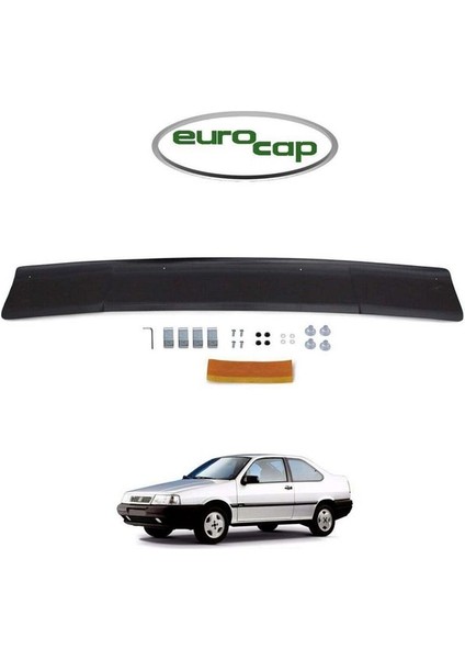 Fiat Tempra Uyumlu Ön Kaput Koruma Rüzgarlığı 3mm Akrilik (Abs) Parlak Siyah Deflektör 1989-2000